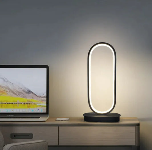 Oval Two-Tone LED Table Lamp