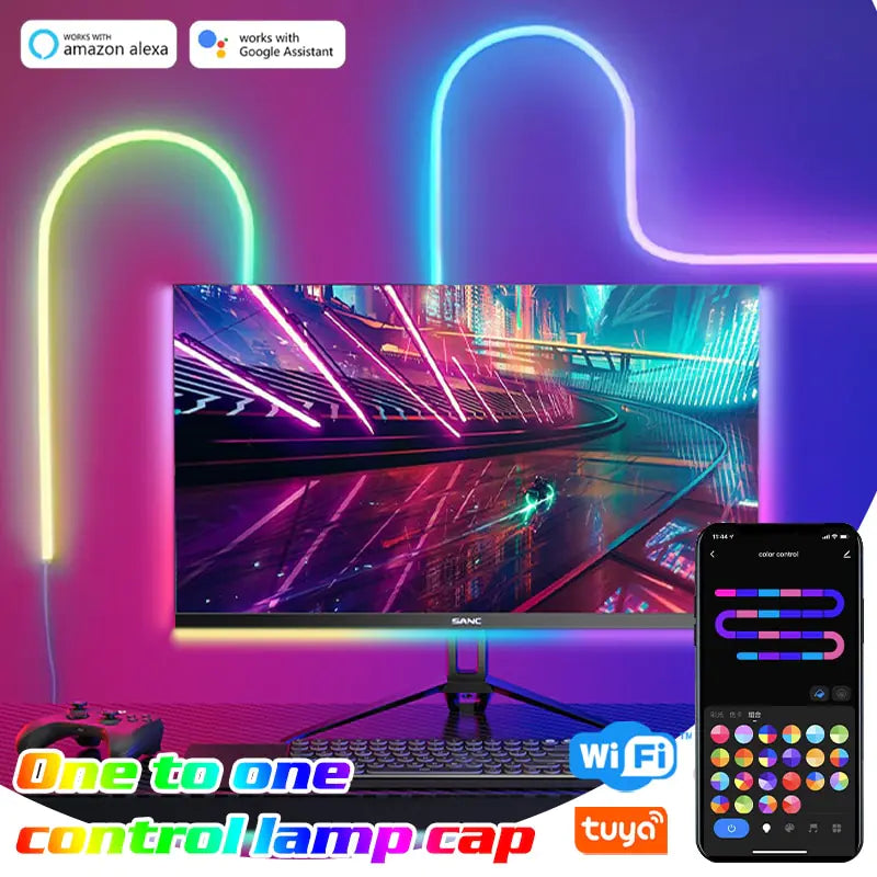 RGB LED Neon Light Rope with WiFi