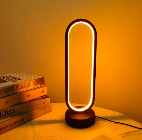 Oval Two-Tone LED Table Lamp