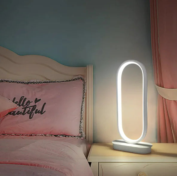 Oval Two-Tone LED Table Lamp